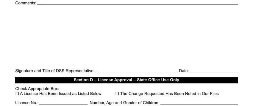 LICENSING completion process shown (portion 2)