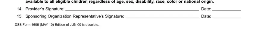 Stage number 3 in submitting Dss Form 1606