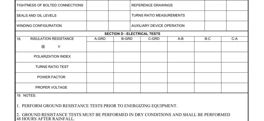 Transformer Inspection Checklist Form conclusion process described (part 2)