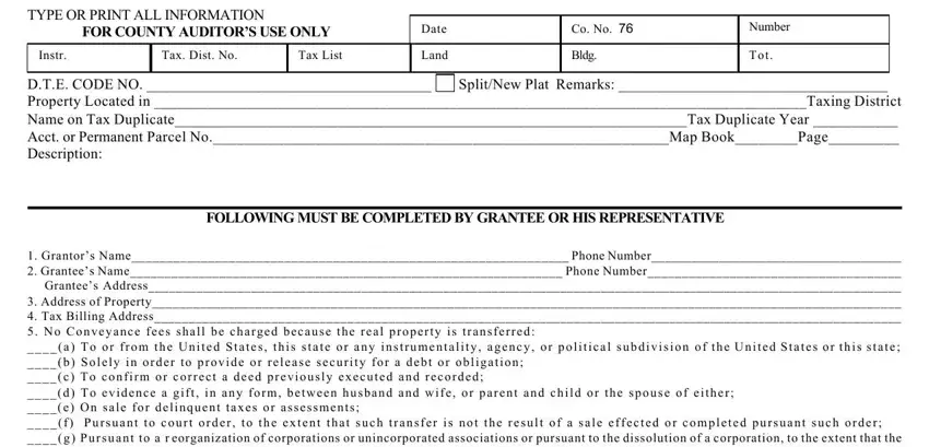 Grantors conclusion process explained (step 1)