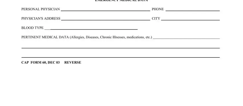 Filling out segment 4 in Illnesses