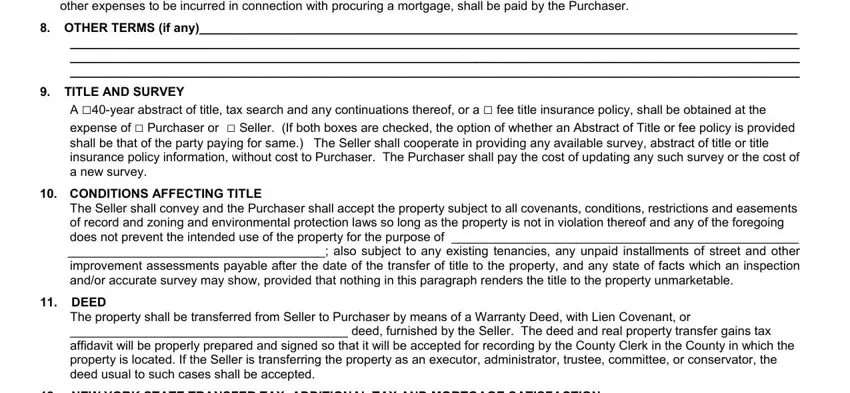 Stage # 4 in submitting blank mls listing form
