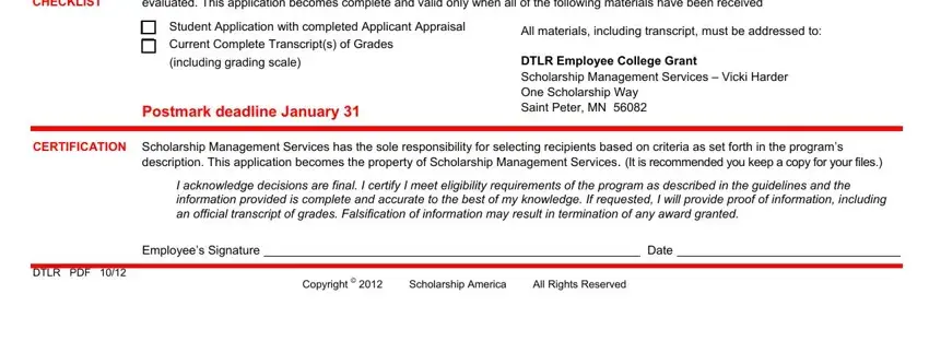 Completing section 5 of dtlr application pdf