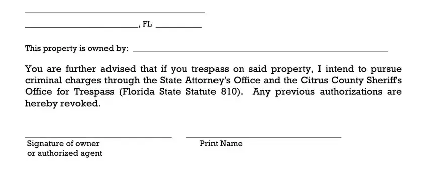 Trespassing Notice Letter Template Pdf Form Formspal 2158