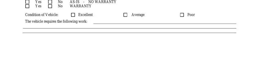 Filling in vehicle consignment log in part 3