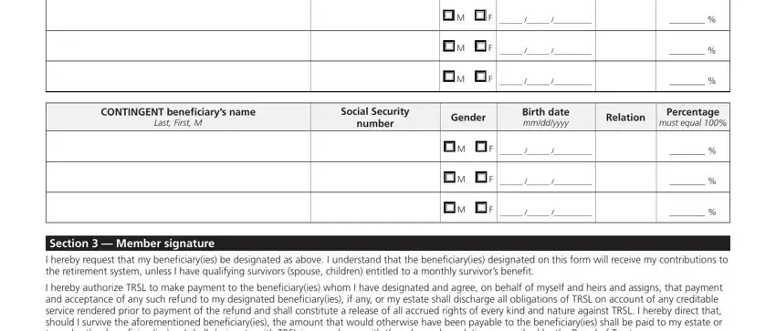 must equal, Social Security, and Gender of trsl