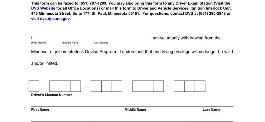 Step # 1 for filling in Dvs Form Ps31208 02