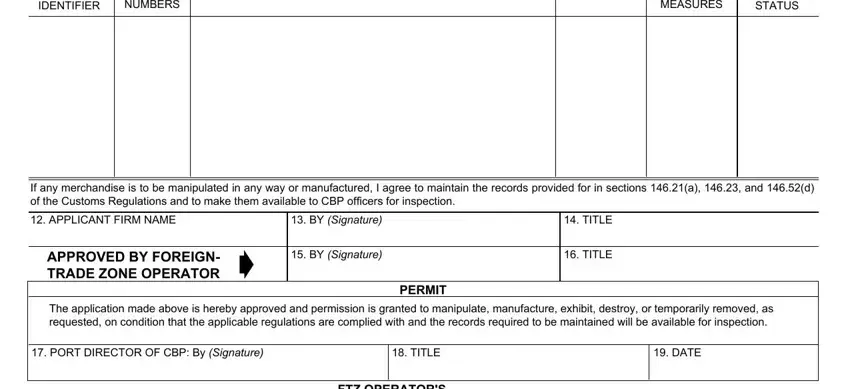 The right way to fill out fillable customs form 216 stage 2