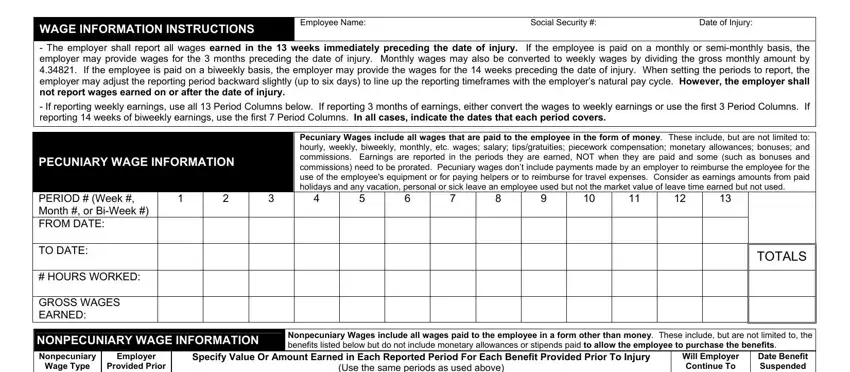 Stage no. 4 of filling in texas dwc form 3