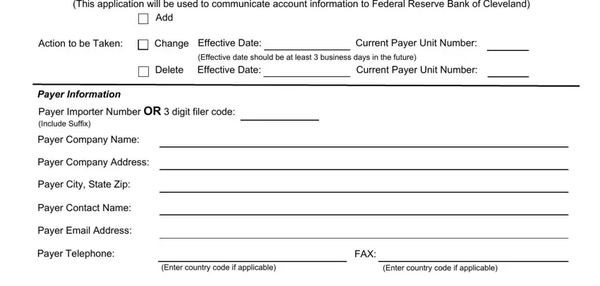 Step no. 1 for completing Cbp Form 400