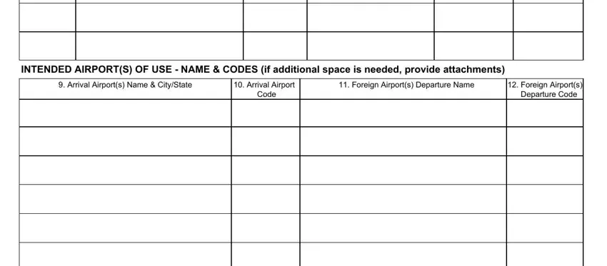 Completing section 2 of form 442