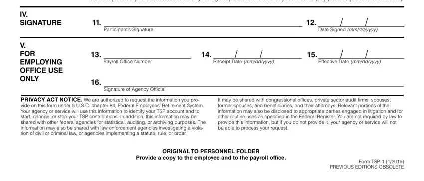 Tsp 1 Form ≡ Fill Out Printable Pdf Forms Online 9026