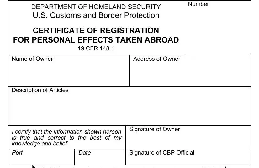 Filling in section 1 of 4457 form