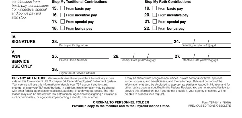 Part number 2 of filling out 1 tspu