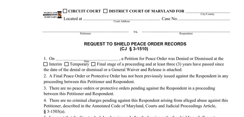 Filling in section 1 of Cc Dc Po 16 Form