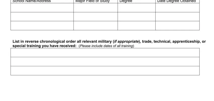 Filling out section 2 in Cc Form 29A