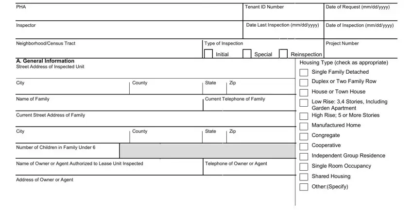 How to prepare hud inspection form part 1