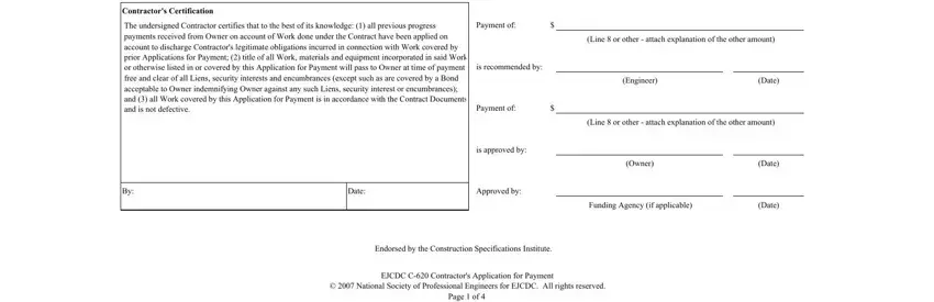 Date, Date, and Owner of ejcdc pay application form