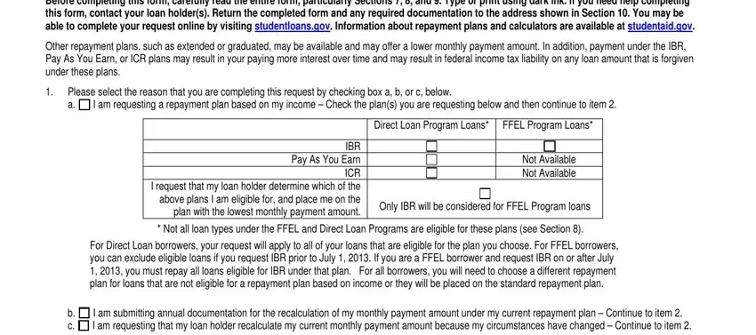 Part # 2 for filling out ibr application 2019