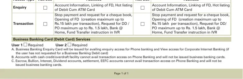 Filling out part 3 in icici rtgs form