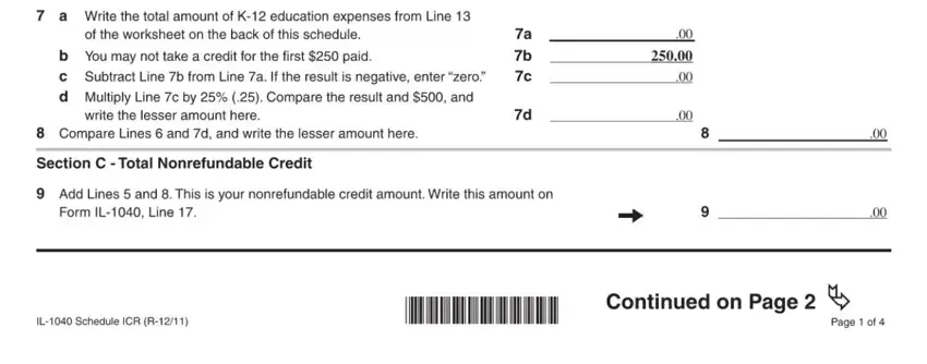 Stage number 2 in submitting illinois tax forms 2019