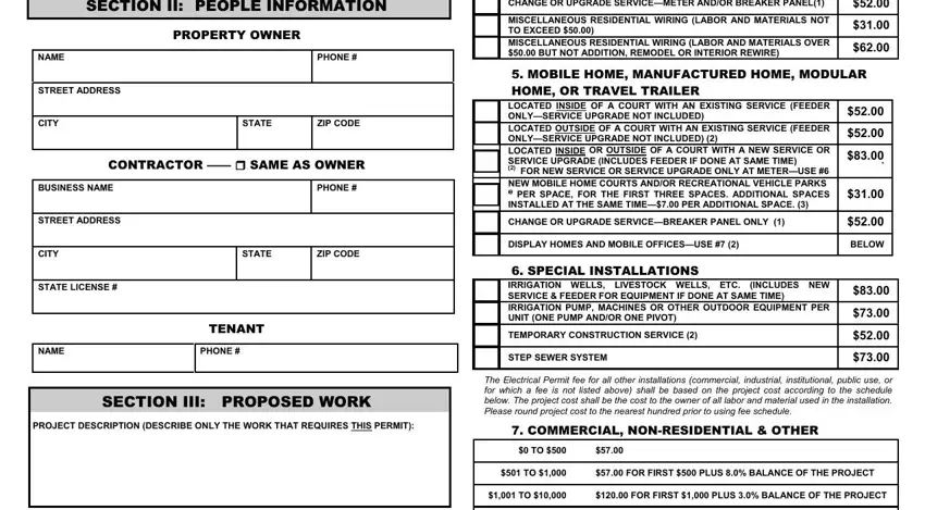 Step no. 2 for submitting CONSTRUCTION301