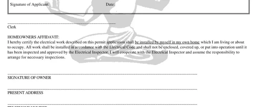 Completing section 2 in mi detroit application electrical permit