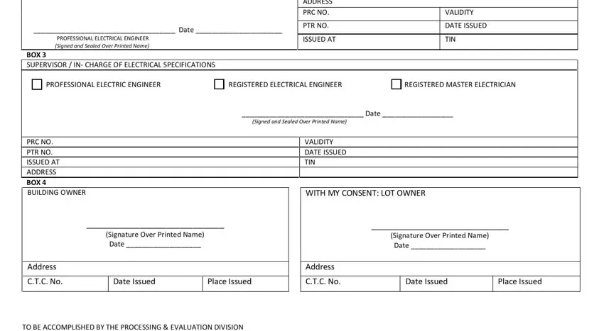 Completing part 2 of electrical permit in the philippines