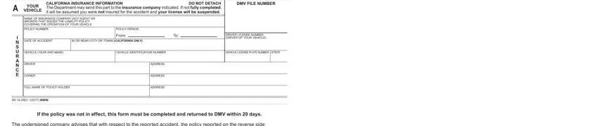 Dmv Sr 1 Form ≡ Fill Out Printable Pdf Forms Online 5779