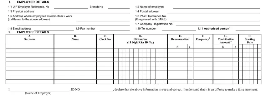 Writing section 1 of ui18 form download