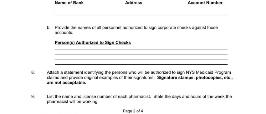 Step # 4 for filling out emedny form 409501