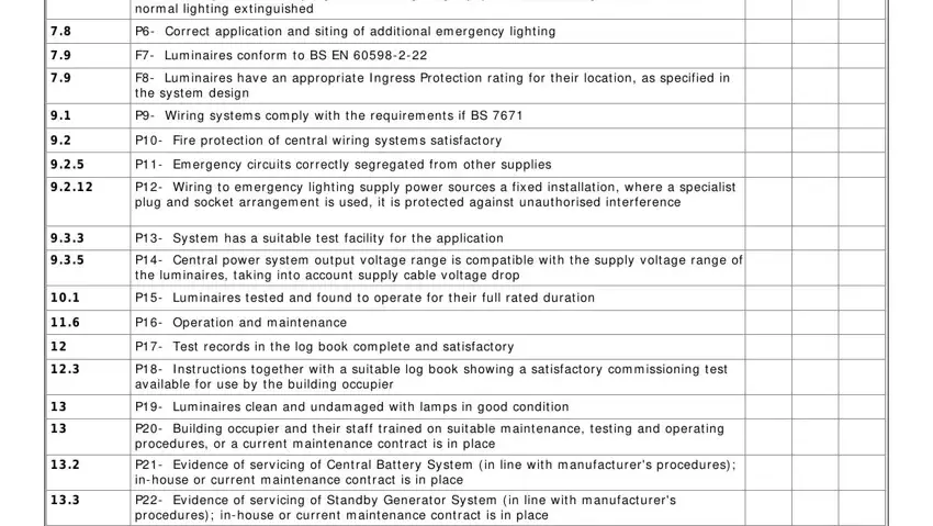 emergency lighting periodic inspection and testing certificate conclusion process clarified (portion 5)