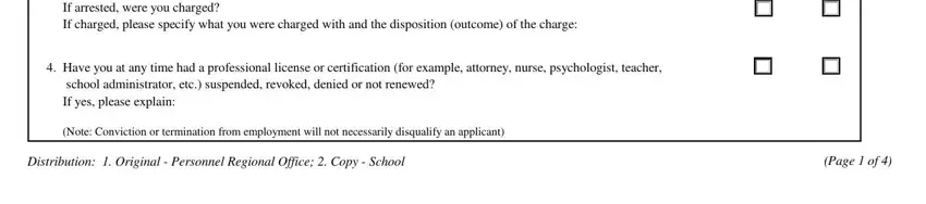 Distribution  Original  Personnel, If arrested please specify what, and Have you at any time had a in hi doe renewal online