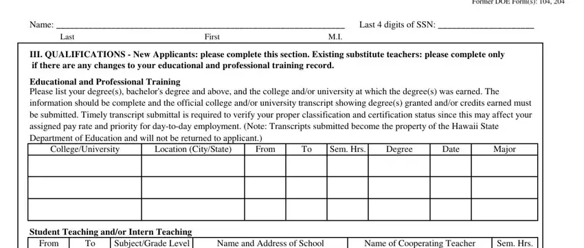 Learn how to fill out hi doe renewal online portion 4