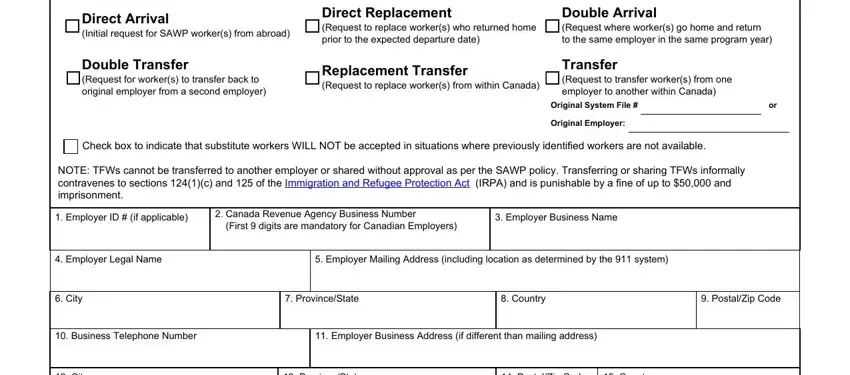 Filling out part 1 of lmo seasonal agricultural worker program