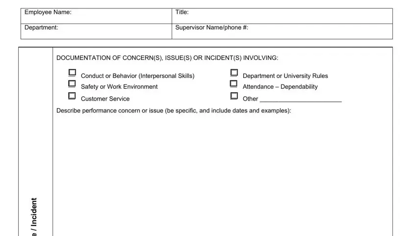 Employee Coaching Form Fill Out Printable PDF Forms Online