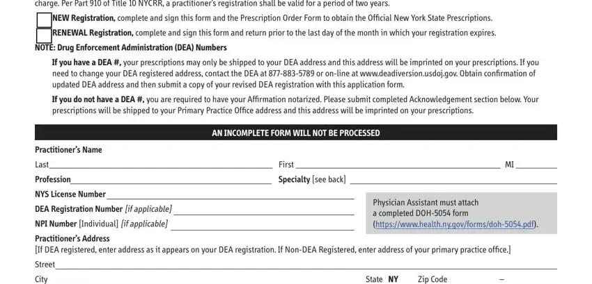 Filling out segment 1 of Doh 4329 Form