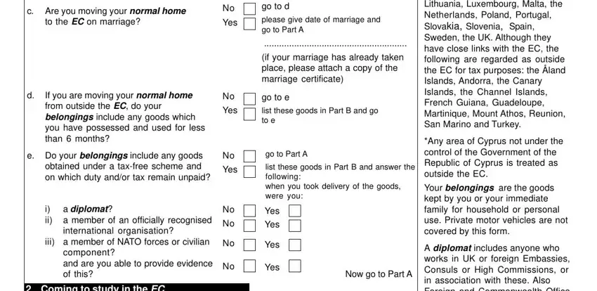 The best ways to complete personal belongings customs form step 3
