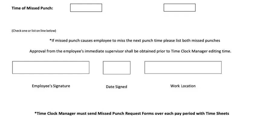 Tips on how to fill in miss punch form step 2