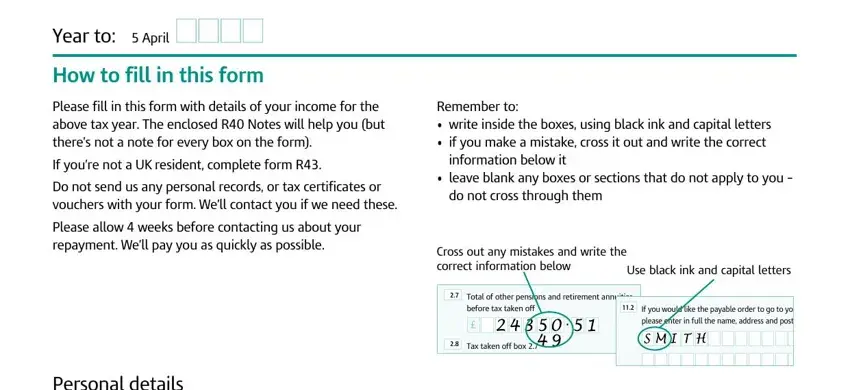 The right way to prepare hmrc form r40 step 1