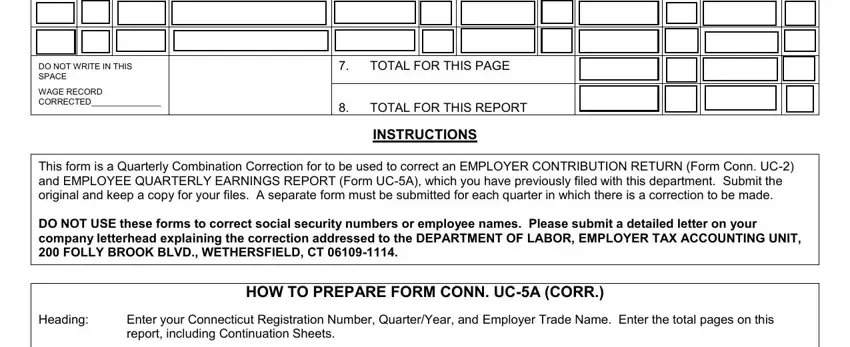 Stage number 2 of submitting ct uc 5a