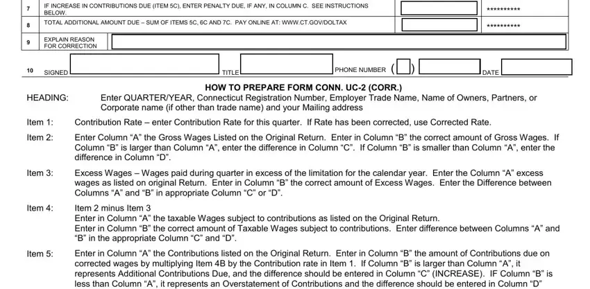 Part number 5 of filling out ct uc 5a