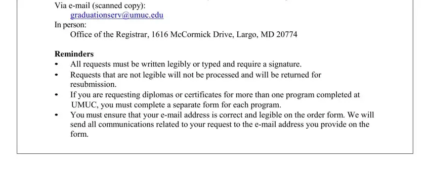 Part # 1 for submitting umuc diploma