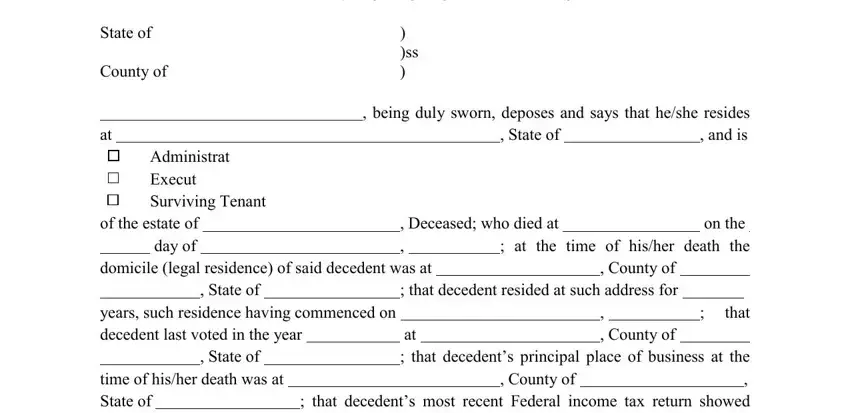 affidavit of debt and domicile completion process described (part 1)