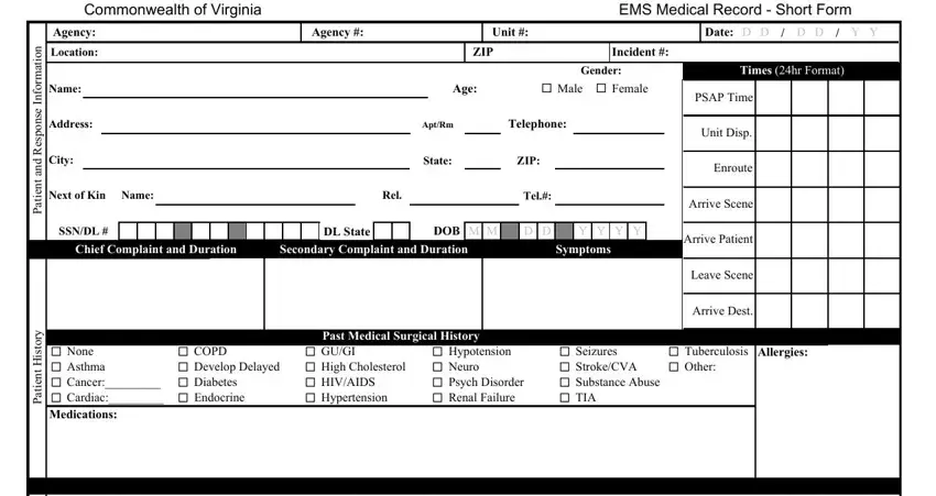 Part # 1 of submitting epcr form online