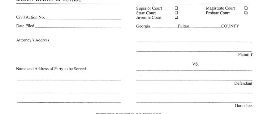 Find out how to fill out sheriff's entry of service part 1
