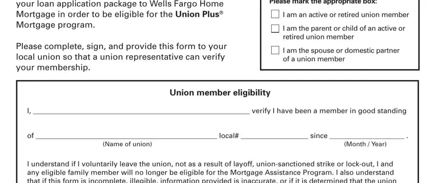 wells fargo union plus membership verification form writing process described (part 1)