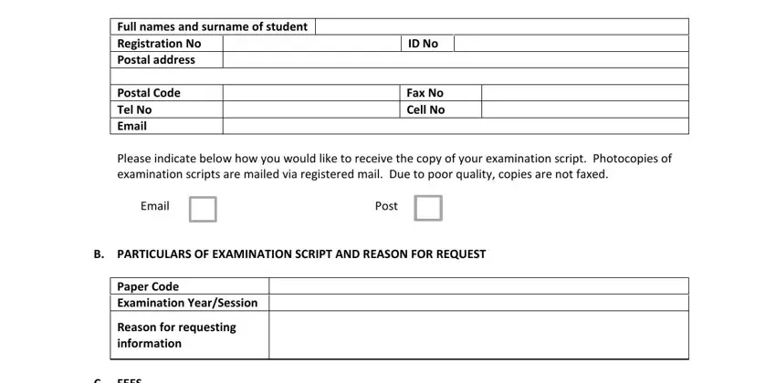 application for remarking at unisa conclusion process described (stage 1)