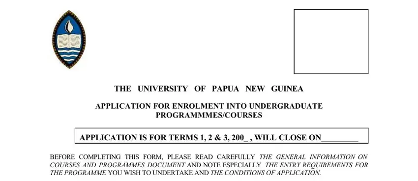 Guidelines on how to fill in upng online application form 2021 part 1