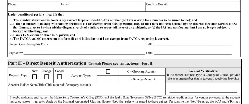 idaho w 9 form search completion process explained (stage 2)